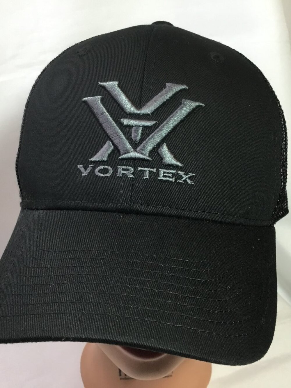 NWOT Vortex Optics Hat - Black Baseball Cap - Logo Patch With Mesh Back